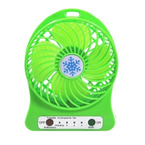 Rechargeable Mini Fan With LED Light