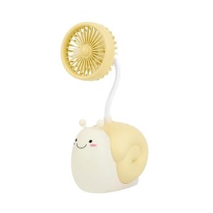 USB Rechargeable Snail Fan With Pen Holder