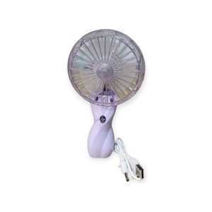 Mini Rechargeable Fan With RGB LED Light