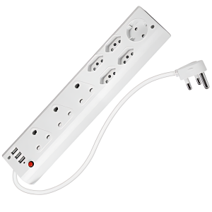 USB 8 Way Multi Plug Adapter Fire resistant