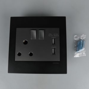 Redisson S001 2USB outlet switch 1x16A